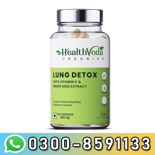 Health Veda Organics Lung Detox with Vitamin C in Pakistan